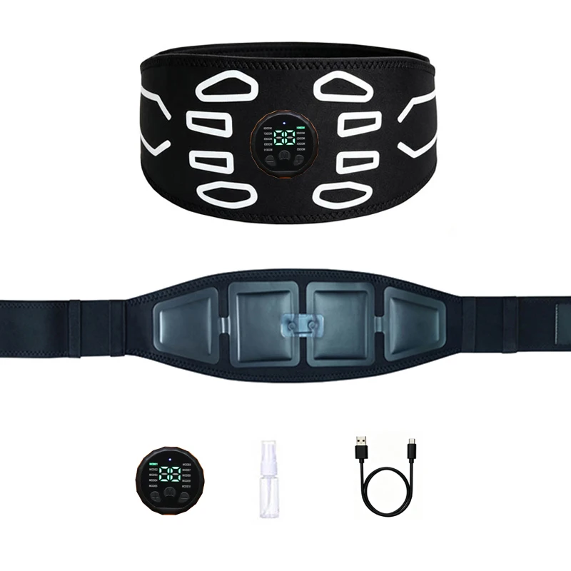 Smart Muscle Toner Abdominal Toning Belt Abs Trainer Body Massage Training Workout Home Gym Fitness Equipment