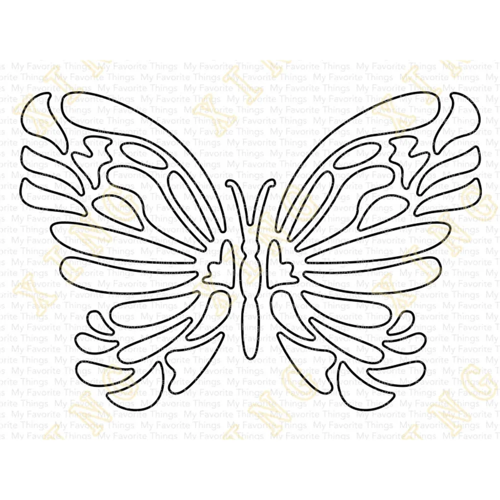 Peek-a-Boo Butterfly Die-namics Metal Cutting Dies Stencil Die Cut For DIY Scrapbooking Album Embossing  Paper Card Embossing