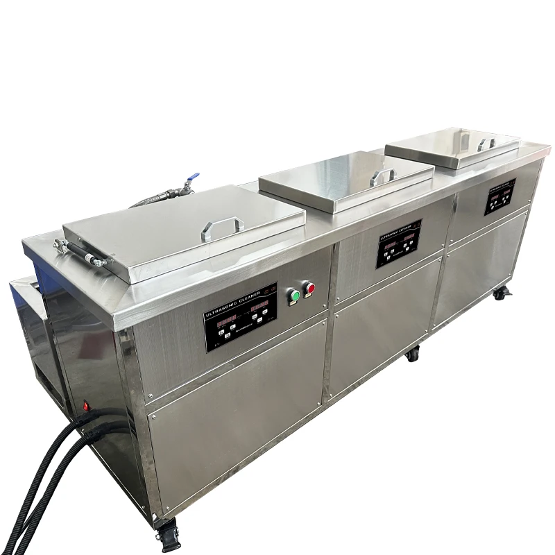 61L High-Pressure Ultrasonic Cleaner with Multi-Tank Electric Fuel Cast Iron Cleaning Machine Filter Spray Rinsing & Drying