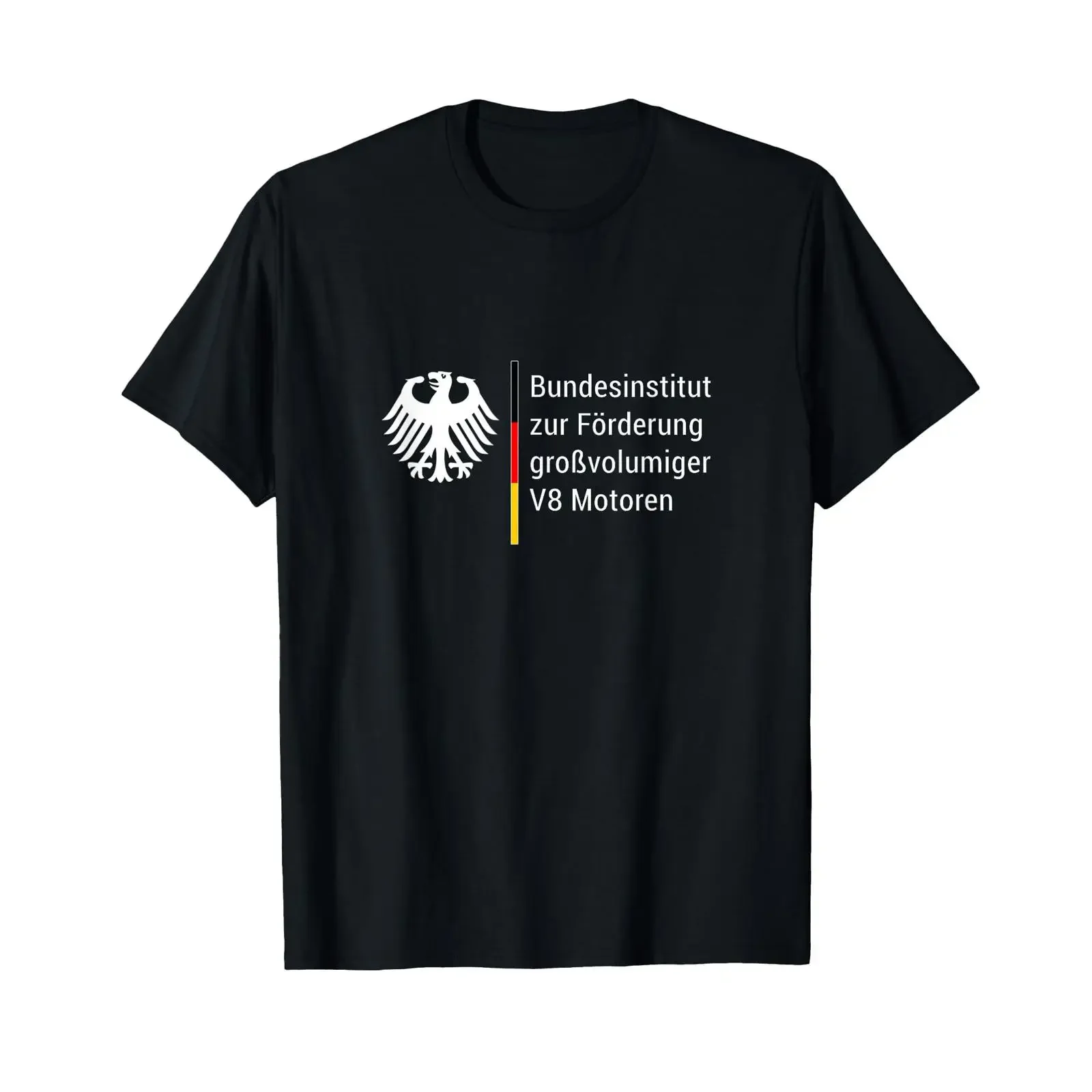 German Federal Institute for the Promotion of Large Volume V8 Motors Tuning T Shirt vintage Washed Breathable Casual fashion