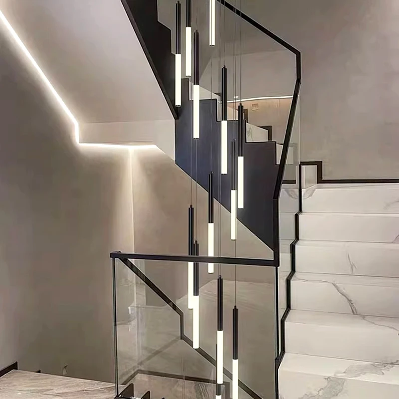 

Modern Stair Chandelier Pendant Lights Indoor Lighting Ceiling Lamp Hanging Light Led Chandeliers For Living Room Indoor Lightin