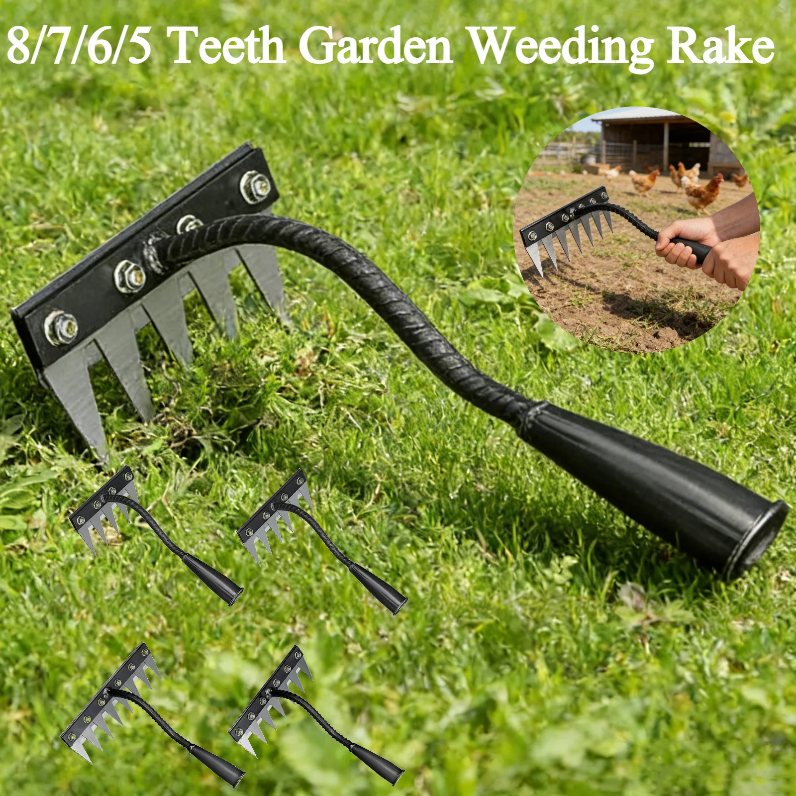 8/7/6/5teeth Garden Weeding Ra - Gardening Tools China review and price