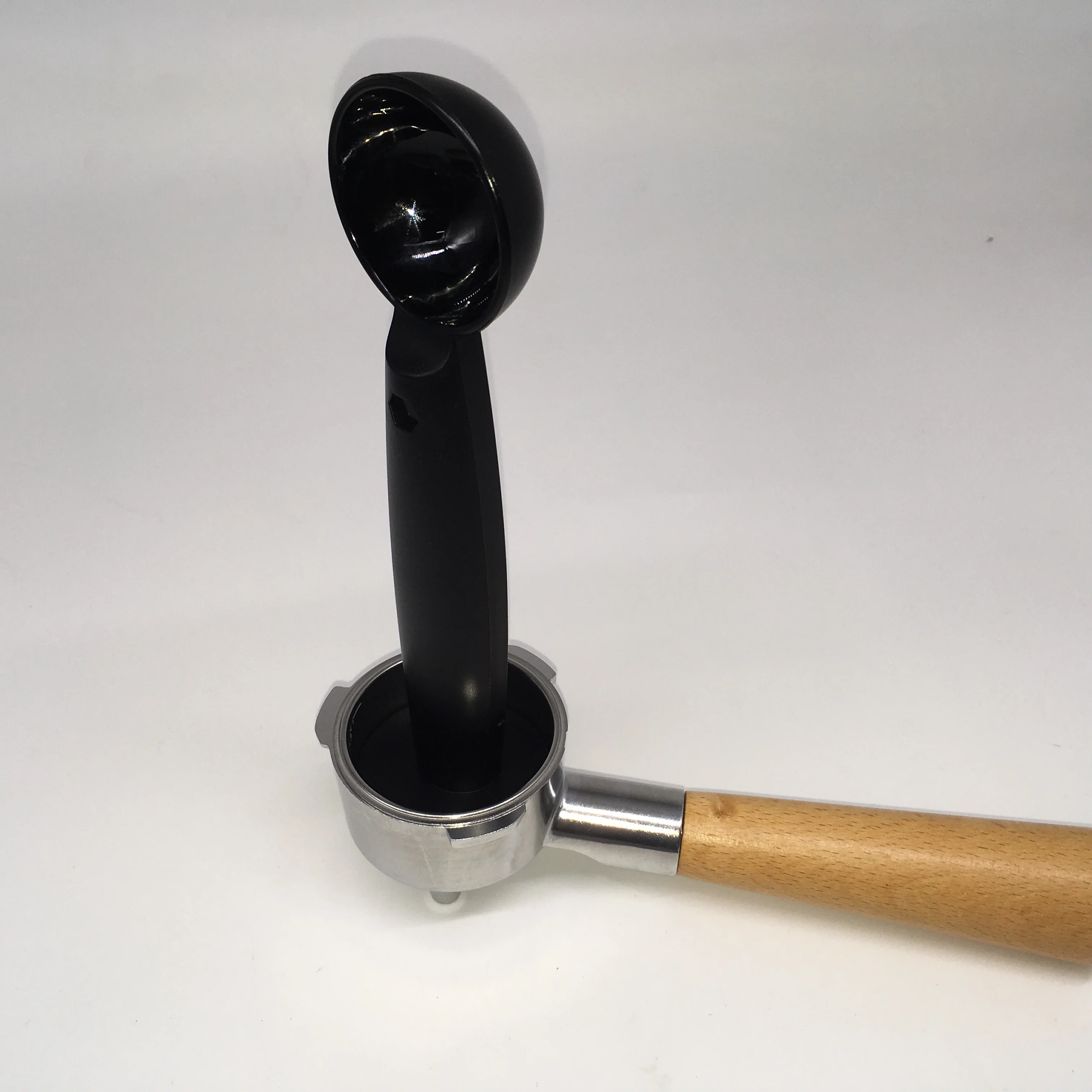 Кофейная ложка с темпером, подставка из нержавеющей стали, инструменты для темпера, 2 в 1, портативный кофейный порошок