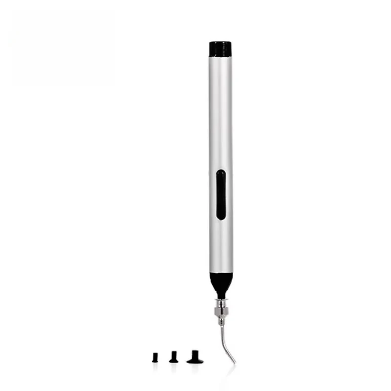 Vacuum Sucking Pen IC SMD Easy Pick Picker up Hand Tool + 3 Suction Headers Vacuum Pen
