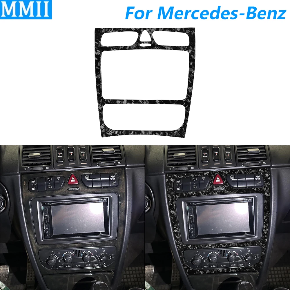 

Для Mercedes-Benz G-Class W463 2004-2008 кованое углеродное волокно, центральная навигация, радио, панель управления переменным током, автомобильные аксессуары, наклейка