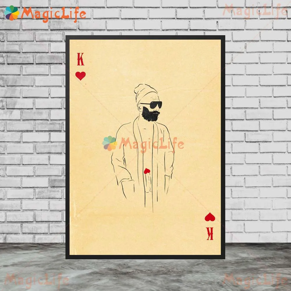 Vintage Poker Playing Cards Joker Casino Posters Wall Pictures For Living Room Decor Poster Wall Art Canvas Painting Unframed