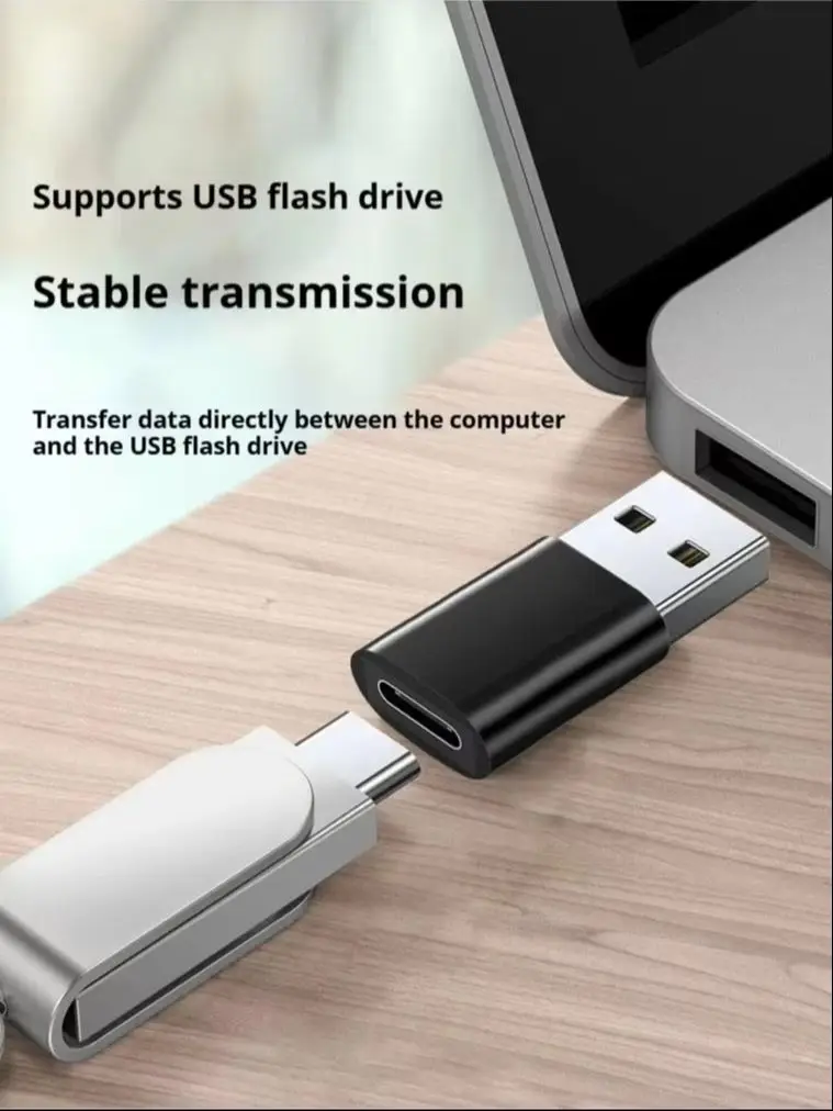 12 Stück USB-C zu USB-A Adapter, OTG-Kabel-Konverter zum Laden und Datensynchronisieren, Micro-USB zu Typ-C für Android Auto Laptop