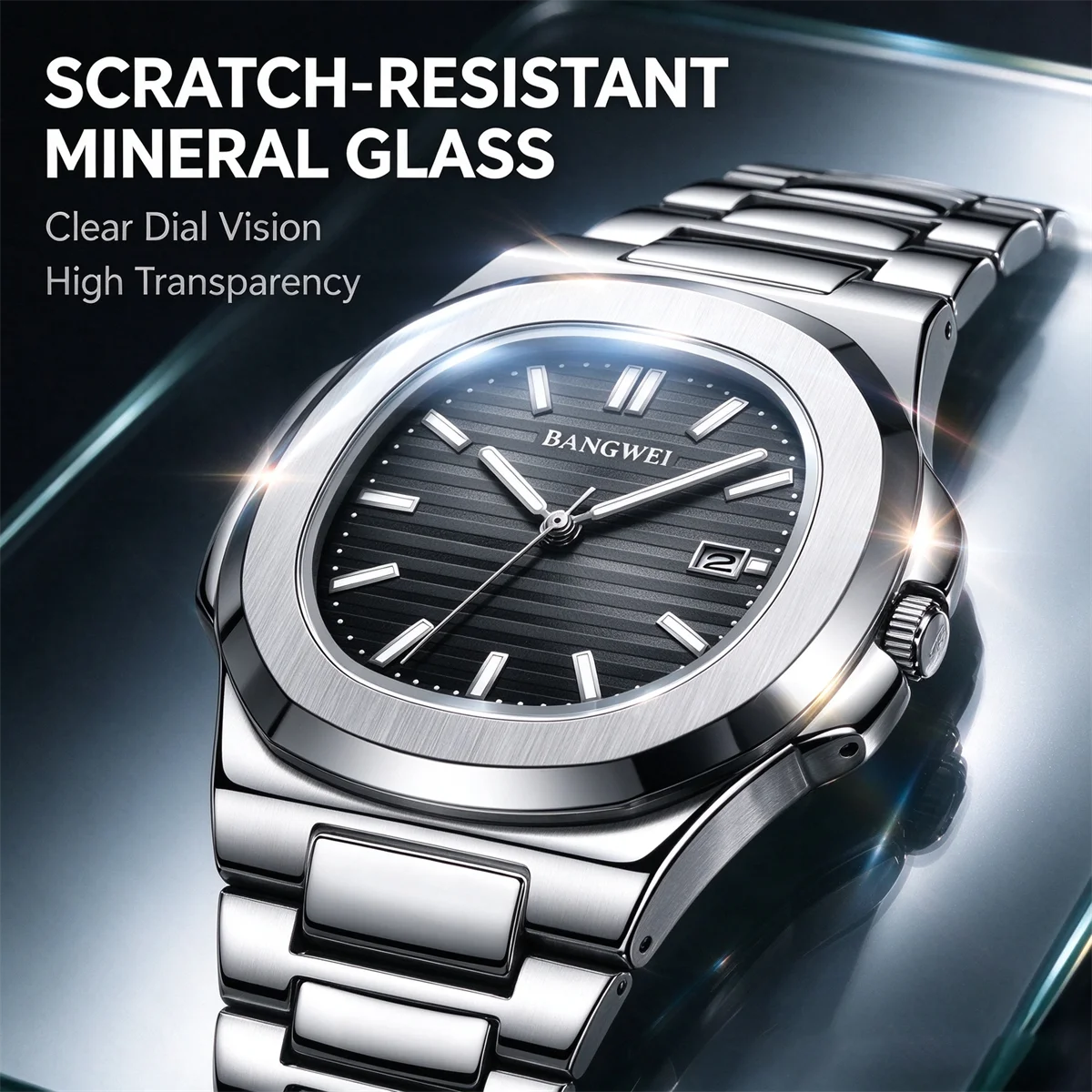 LIGE 2026 New Luxury Men Quartz Watches 30M Waterproof Automatic Date Watch Man Stainless Steel Sport Chronograph Watch for Men