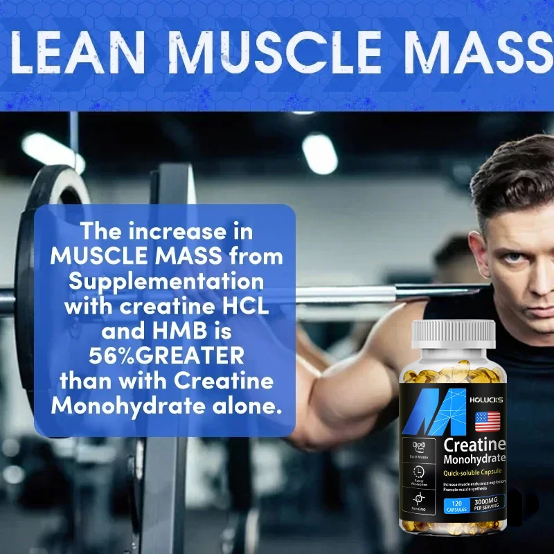 Buy 1 Get 1 Free! Pure Creatine Monohydrate Supplement, for Muscle Growth, Strength & Performance, Enhances Cognitive Function