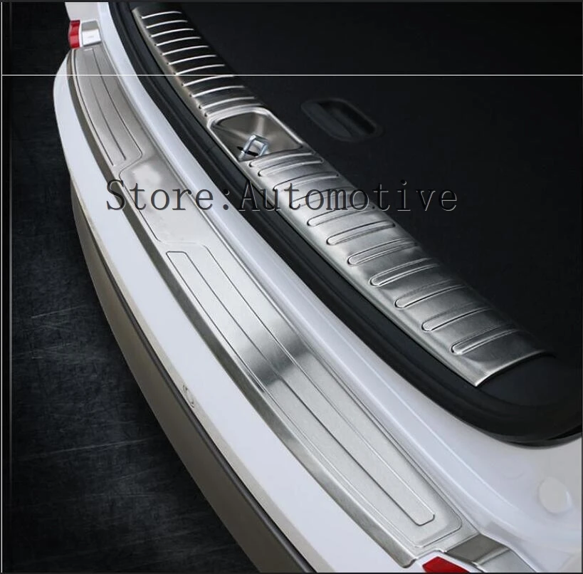 stainless steel Rogue Steel Rogue Steel Rear Bumper Protector Sill Trunk Guard Cover Trim for Hyundai Tucson 2015 2016 2017 2018