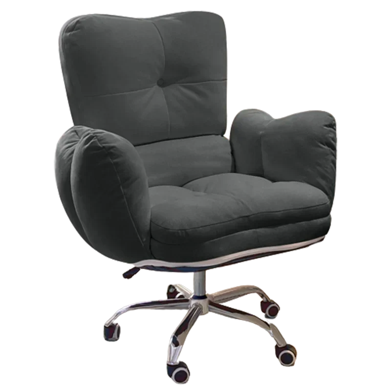 

Velvet Ergonomic Office Chair Back Cushion Aesthetic White Recliner Office Chairs Mobile Comfy Bedrooms Cadeira Cute Furniture