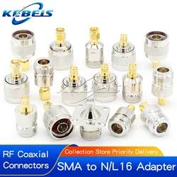 1PCS SMA To N Connector L16 N to RPSMA Male Female RF Coaxial Adapter Test Converter Kit Transmission Cables N To SMA Connectors