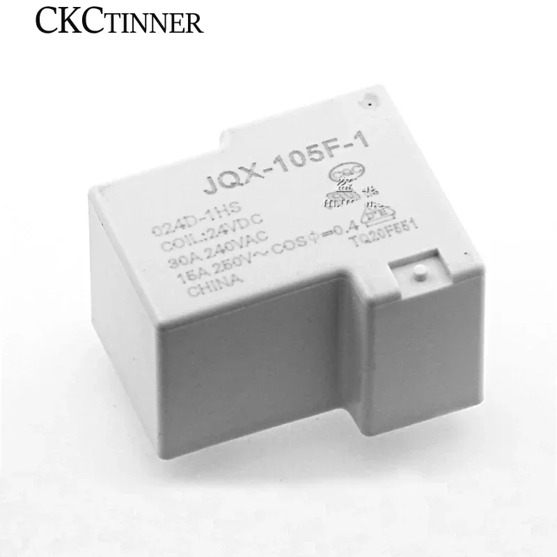 1PCS Relay HF- JQX-105F-1- 005D 012D 024D-1HS DC5V 12V 24V normally open 30A