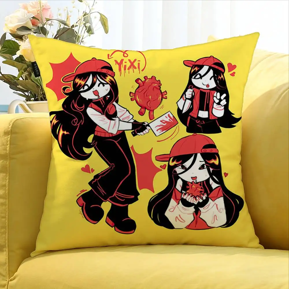 Butcher Vanity Keychain Yi xi World Various Sizes Square Pillow Case For Car Home Bedchamber Decor