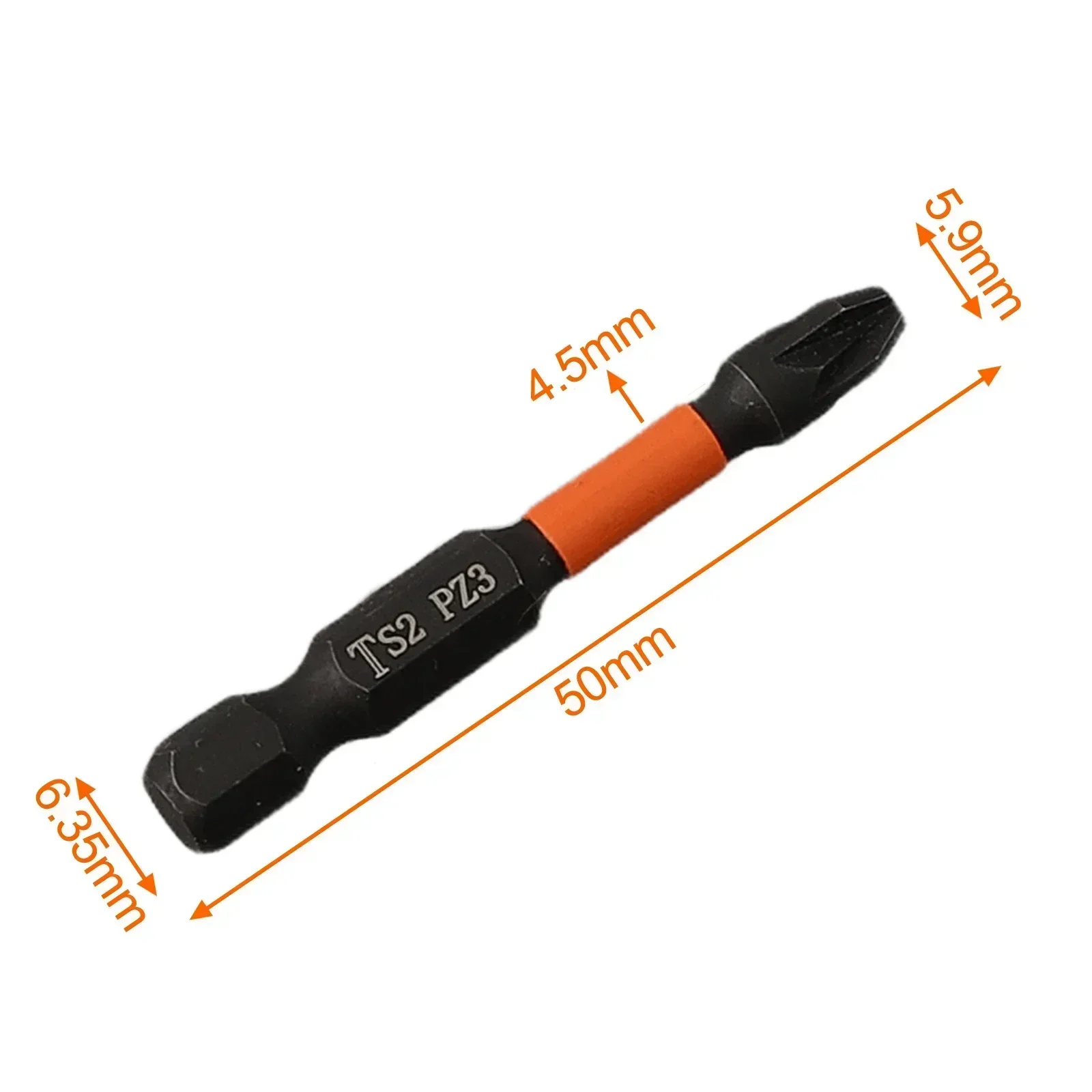 1szt 50mm 6.35mm Wkrętak z chwytem sześciokątnym Magnetyczna głowica wsadowa Wkrętak elektryczny ze stali stopowej PH1 PH2 PH3 PHZ1 PZ2 PZ3