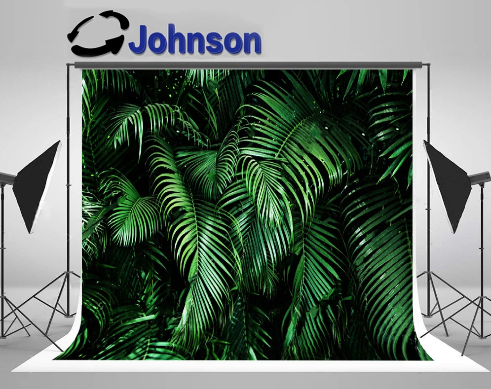 

JOHNSON Tropical Palm Tree Leaves Leaf Floral backdrop High quality Computer print wedding photo studio background