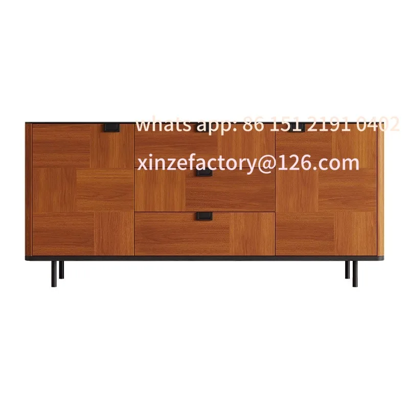 

Customizable dining side cabinet French retro living room wall integrated locker, porch cabinet decorative cabinet storage