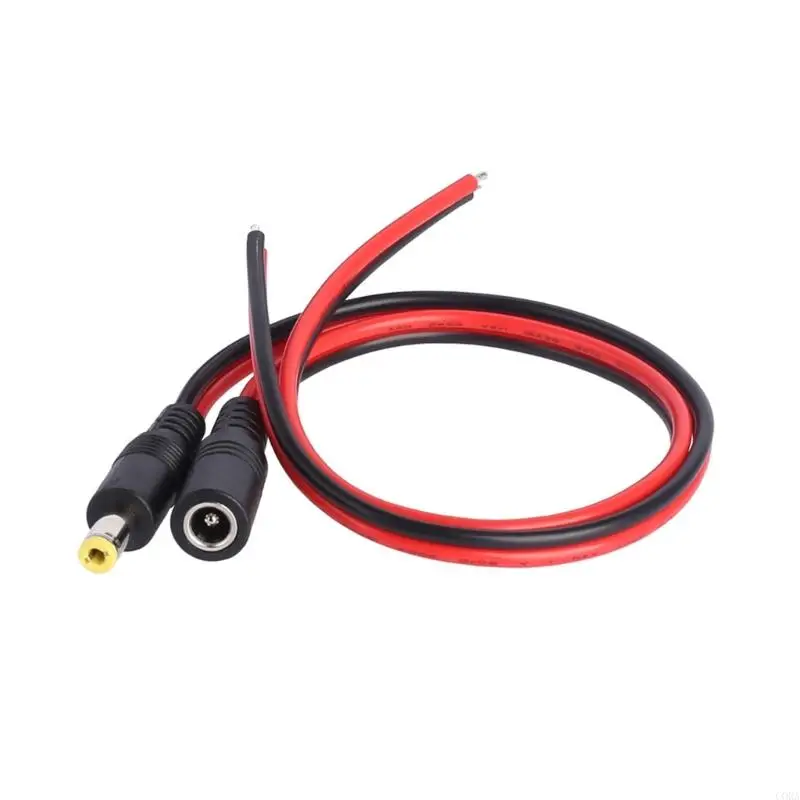 CORA Power Pigtail Cable 3 Piece with Open Ends, Red and Black Polarity Marking, and Tinned Conductors for Repair Projects
