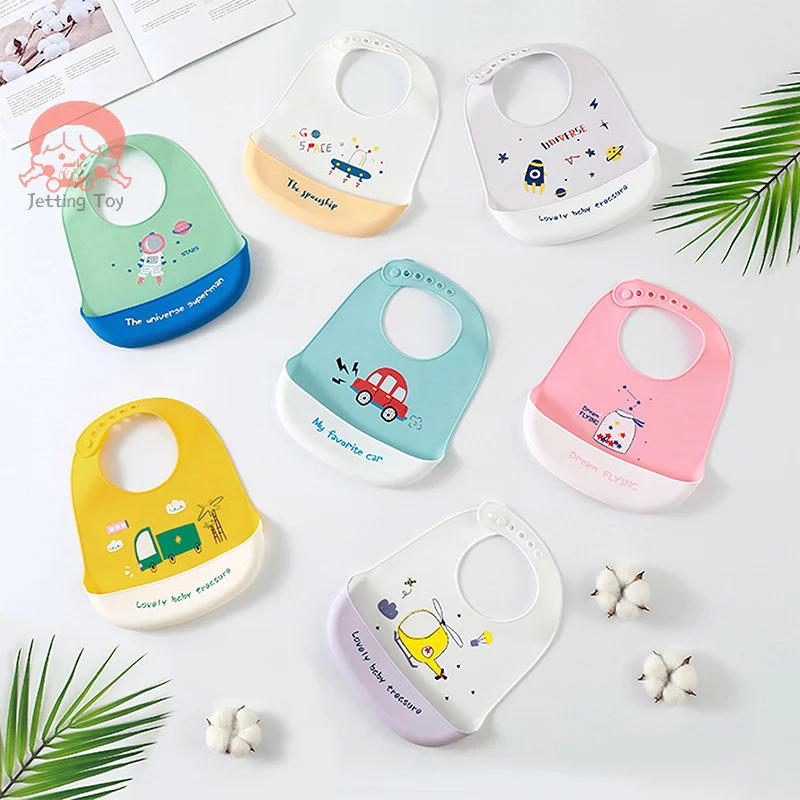 

Charming Super Soft Silicone Bibs for Kids, Waterproof and Adjustable Baby Accessories