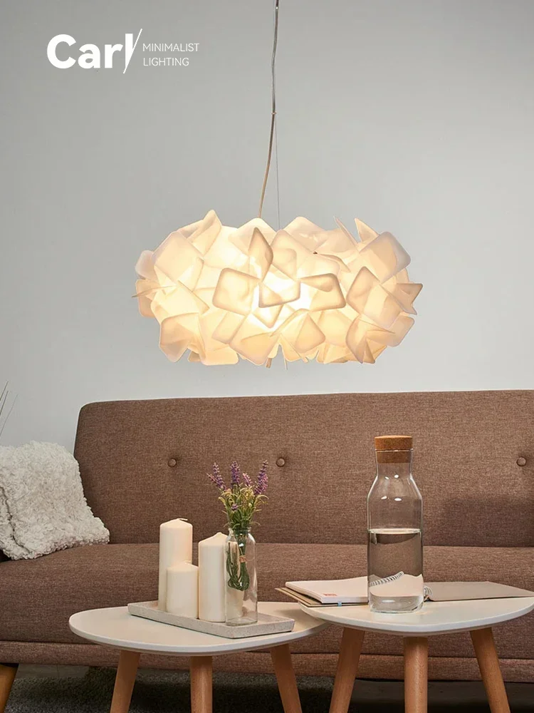 Modern Nordic Minimalist Living Room Dining Room Petal Ceiling Chandelier Creative Design Bedroom Home Decoration Led Lights