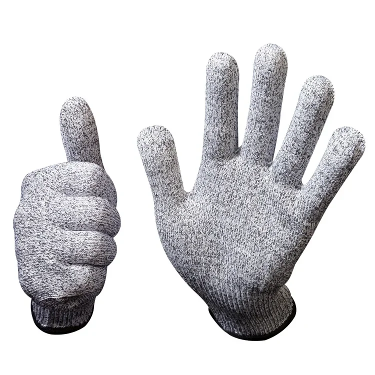 Guantes de seguridad anticorte HPPE nivel 5, alta resistencia, industria, cocina, jardinería, antiarañazos, corte de vidrio, multiusos