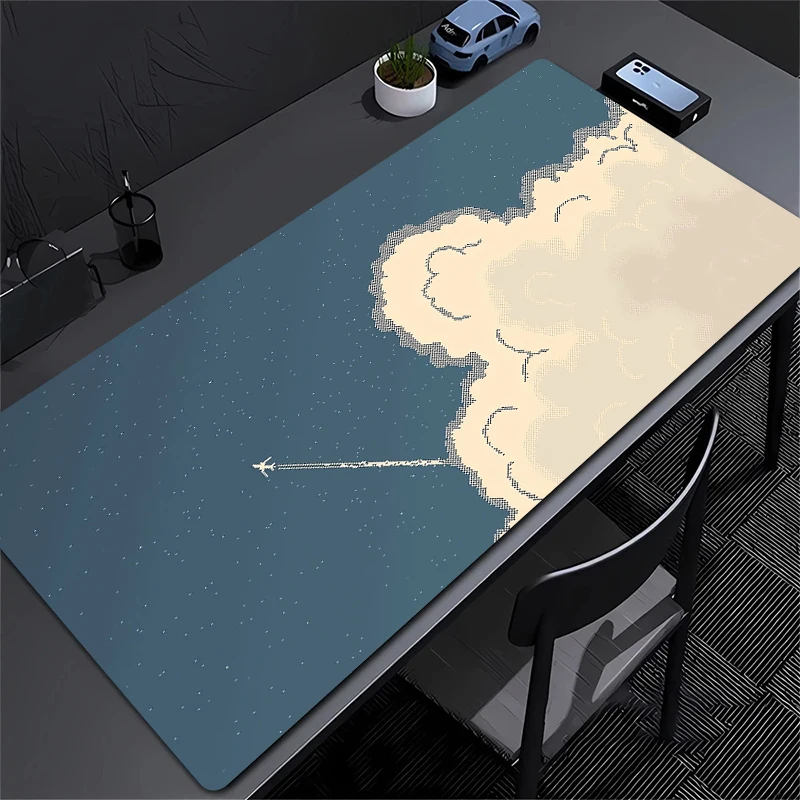 Space Cloud Mouse Pad with Precision Stitching, Large Mouse Pad XXL Keyboard Pad Suitable for Office and Gaming Competitions