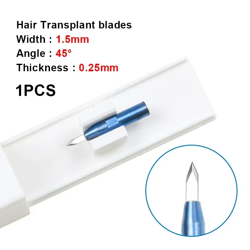 Sapphire Blade Haartransplantatie Implanter Pen Dubbele rand Sapphire Hair Implant Blade Haarsupplement