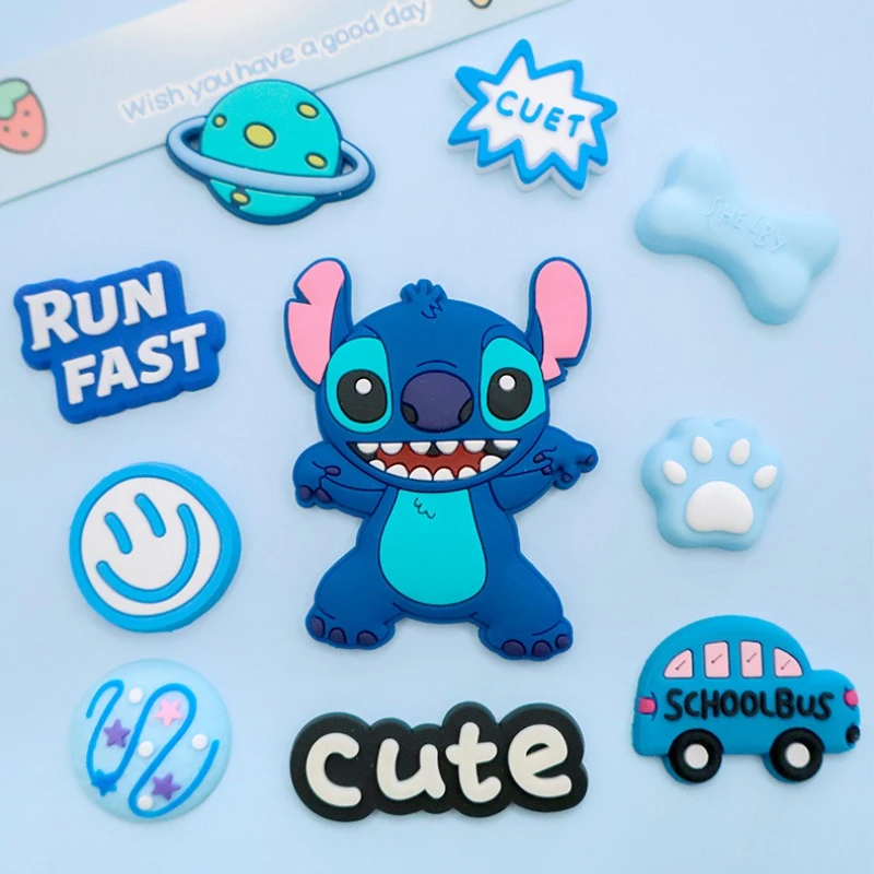 

MINISO забавные подвески для обуви Disney Stitch для сандалий с пряжкой из ПВХ, персонажи мультфильмов, тема инопланетян, сделай сам, украшения для подарков