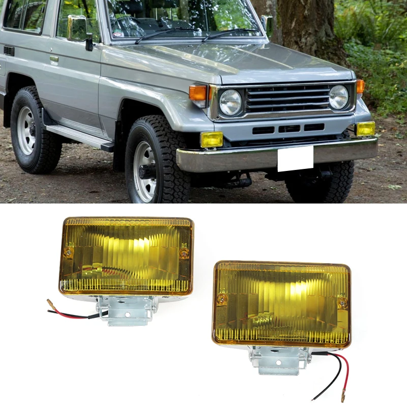 

Для Toyota Land Cruiser 70 серии PZJ HZJ FJ70 FJ75 FJ73 1990 1991 2006, автомобильные противотуманные фары дальнего сигнала, передний бампер