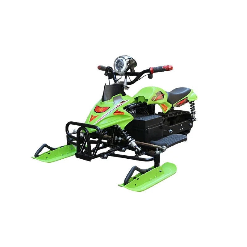 Electric Snowmobile Kids Amusement Ski Car Vehicle with Playground Snow Sledge Essential Skiing Equipments