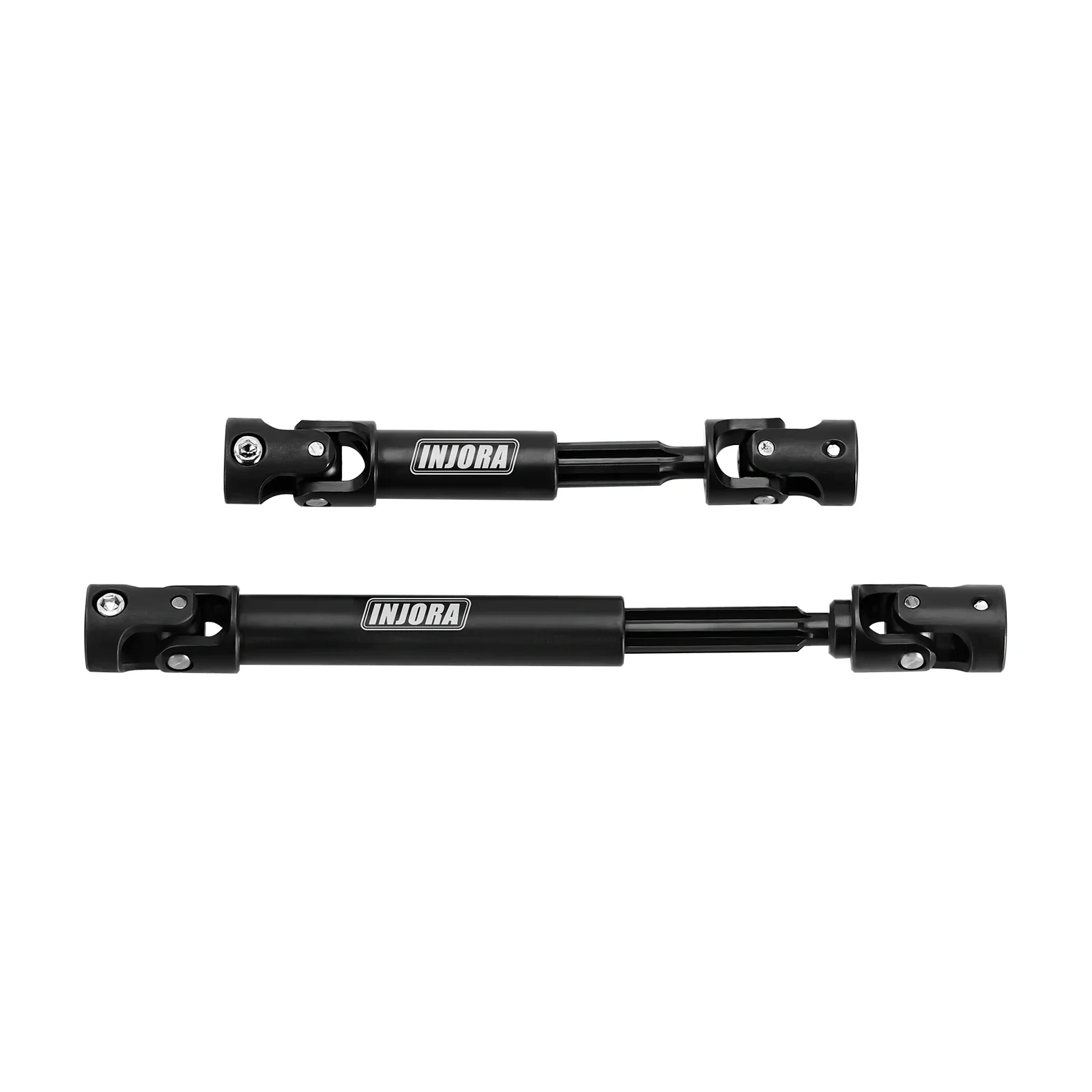 INJORA Hardened Steel Drive Shafts for 1/18 RC Crawler TRX4M High Trail K10 F150(4M-84BK)