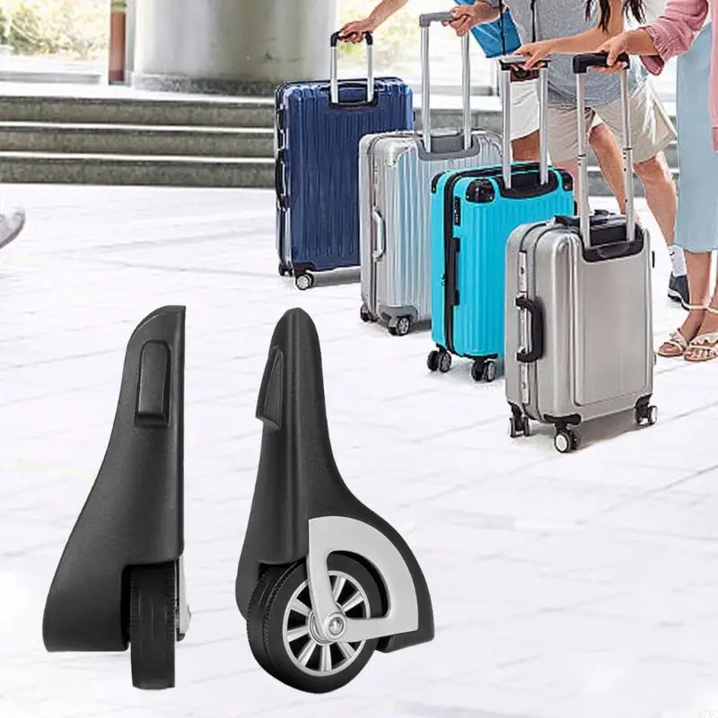 X7XC 1 زوج PVC Luggages يدور عجلات Trunk Luggages Dorcase Presection Caster For Business Faciture