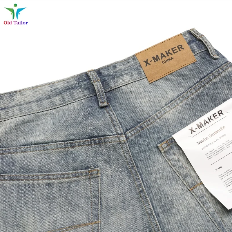 Heavy duty Mens Womens Paris 25SS Show models Drawstring Wide-leg Loose Straight Washed Destroyed Vintage Jeans