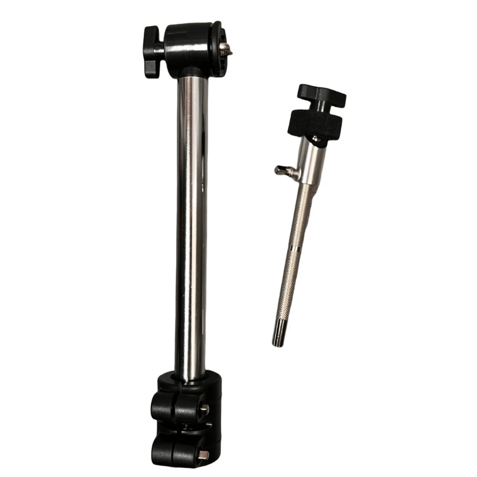 Cymbal Stand Rod with Felt Washer Two-Section Cymbal Rod Chrome-Finished Attachment for Percussionists, Live Stage