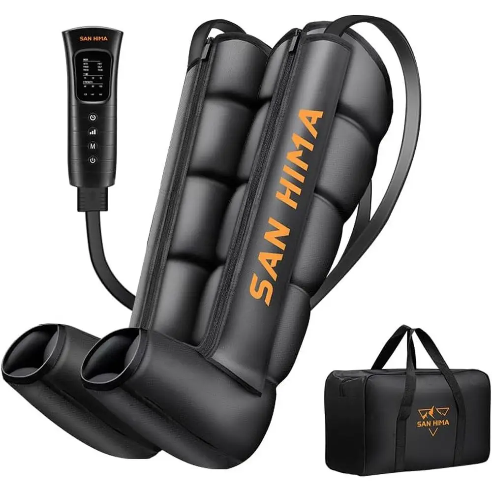 

Full-Length Compression Leg Massager for Improved Circulation and Pain Relief - 6 Sizes, 6 Intensity Levels, Suitable for Athlet