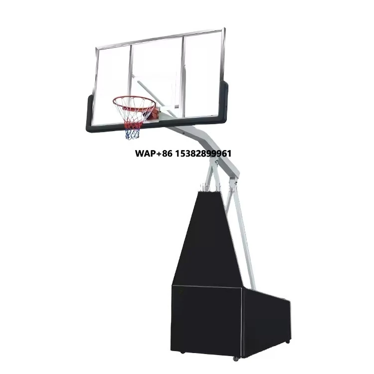 

SBA305 Best Selling Foldable Adult Basketball Hoop with Tempered Glass Backboard (Indoor/Outdoor Training)