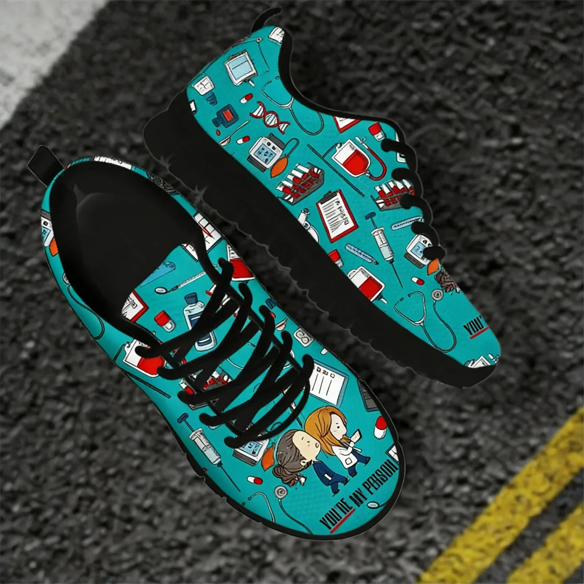 

Кроссовки Grey's Anatomy You're My Person Brand Design, женские сетчатые кроссовки, повседневная медицинская обувь для медсестер, туфли на плоской подошве Zapatos Mujer