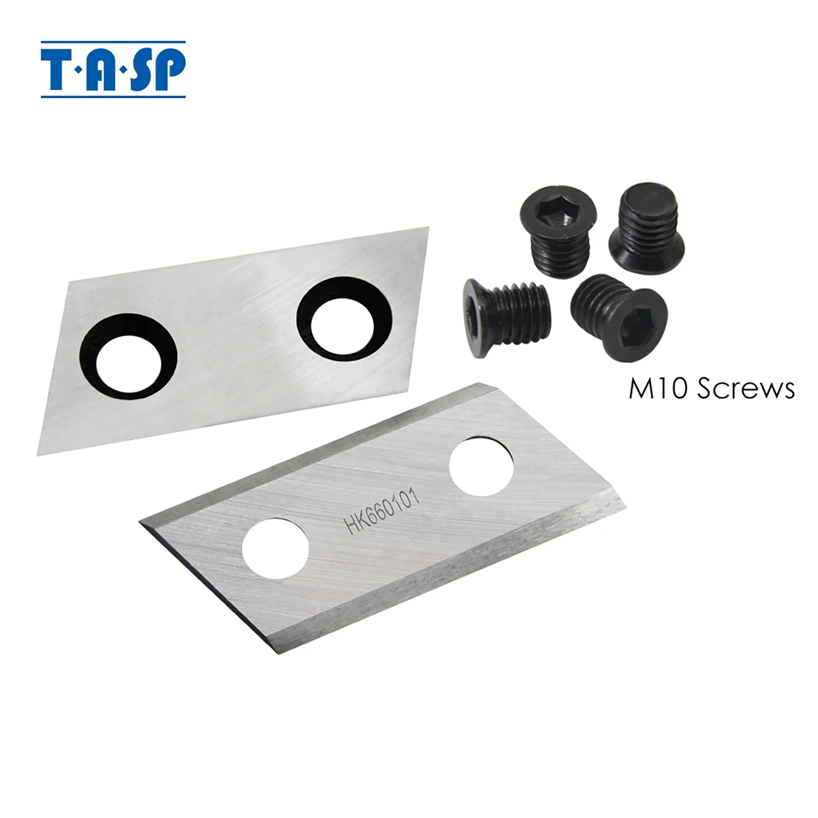 TASP 2pcs Garden Shredder Blade with Screws, Chipper Knife for Eco ES1600 McCulloch MCS2001 Einhell BG-KS 2040 Ryobi RSH2400R