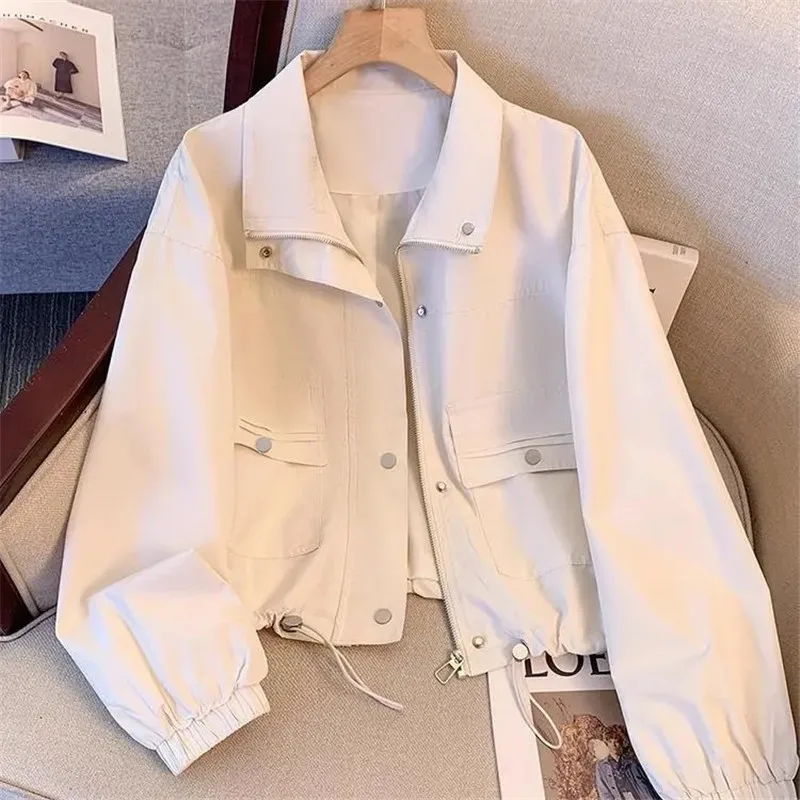 Casual Baseball Uniform Jacket Women's 2024 New Spring Autumn Fragrance Coat High Quality Short Fashion Outwear Thin Female Tops