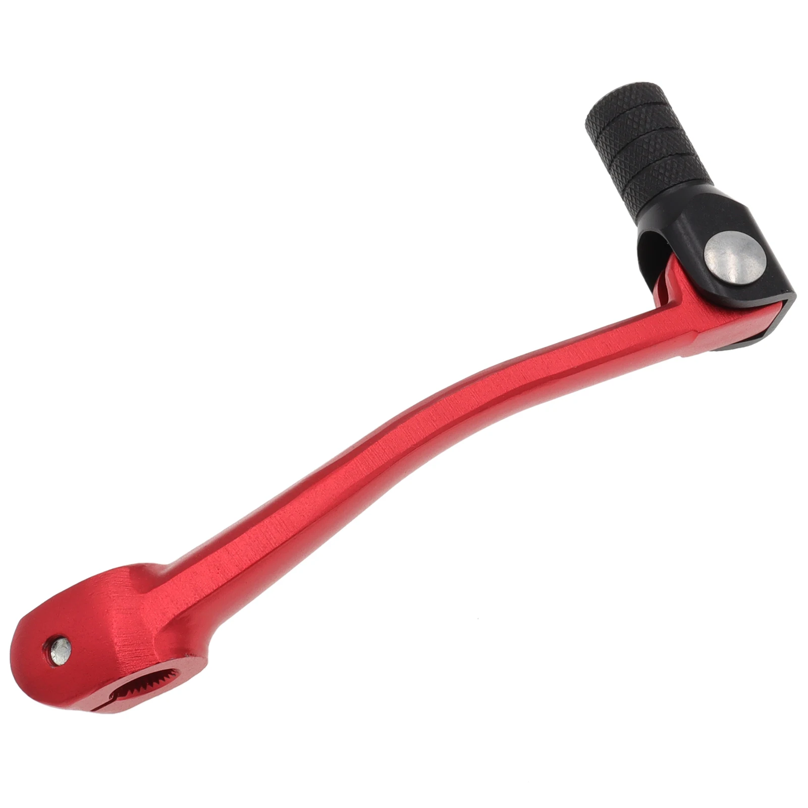 Black+Red Folding Aluminum Gear Shift Lever for 50cc-250cc Motorcycle Pit Dirt Bike ATV Quad Buggy image 3