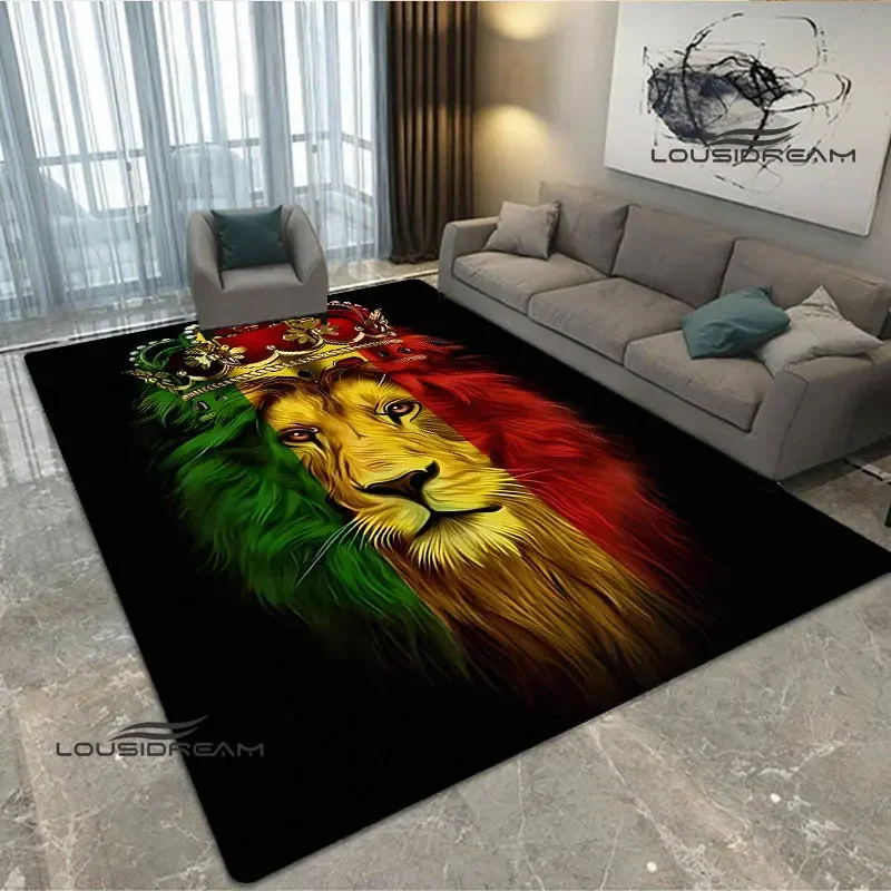 Bob Marley Lion Maple Leaf Printed Carpet home decoration accessories kitchen mat rugs living room rug for bedroom birthday gift