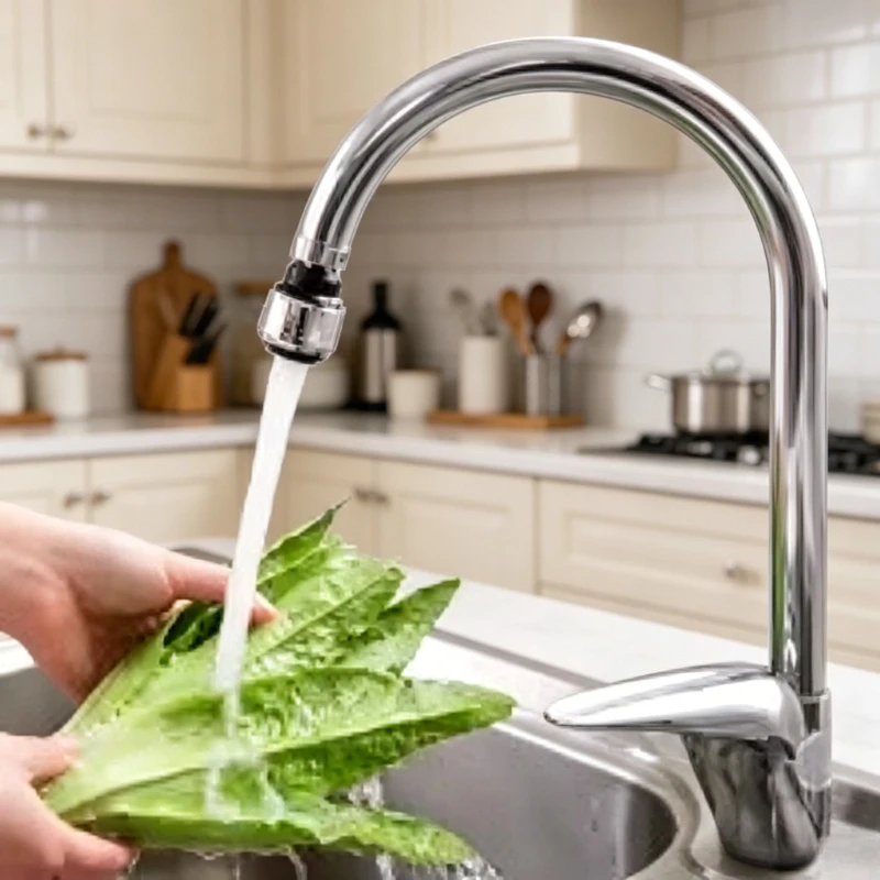 Universal 360 Degree Rotating Faucet Sprayer Head Water Saving Tap Filter Stainless Steel Kitchen Bathroom Nozzle
