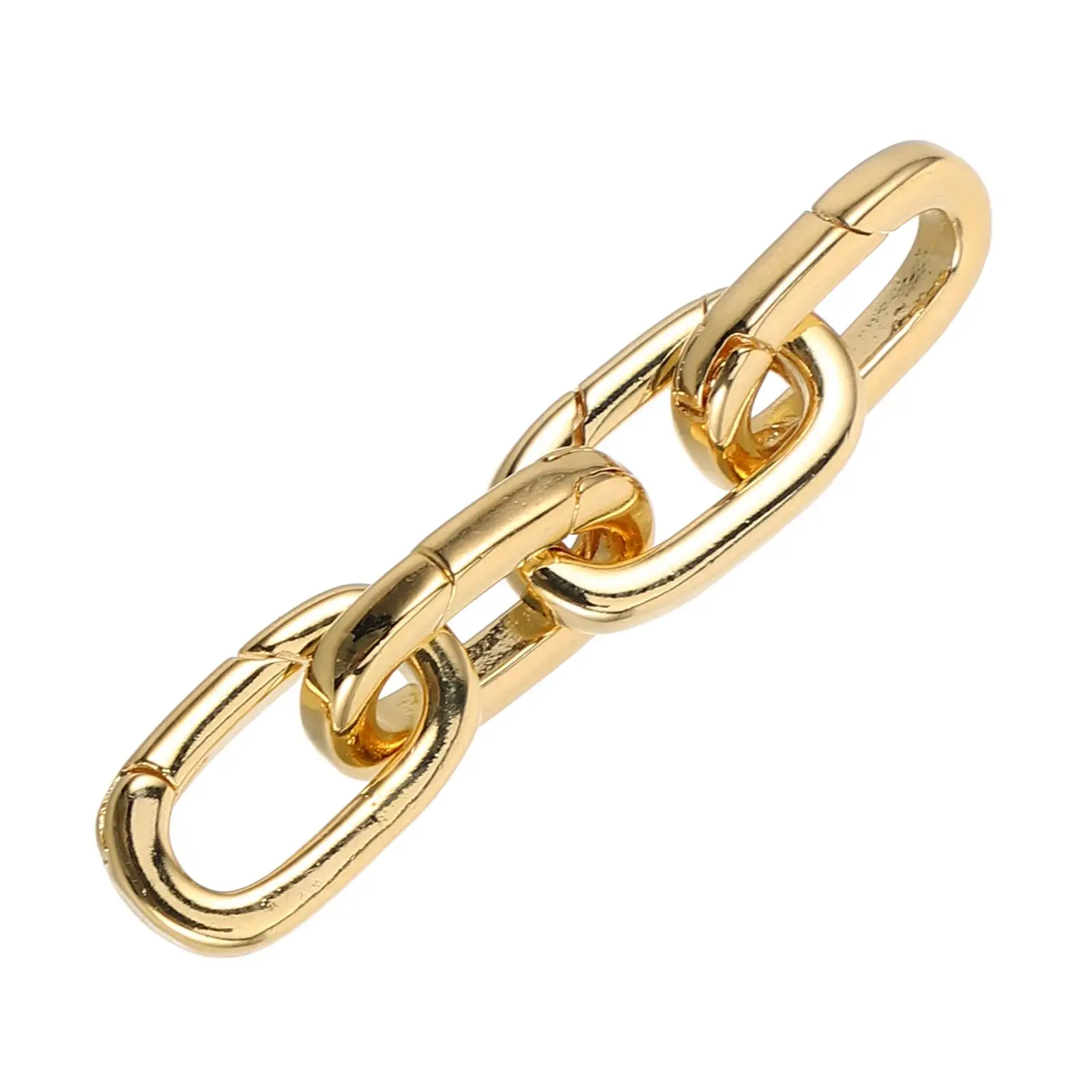 

4 Pcs Carabiner Bracelet Clasp Jewelry Buckle Button Clasps for Bracelets Copper Necklaces