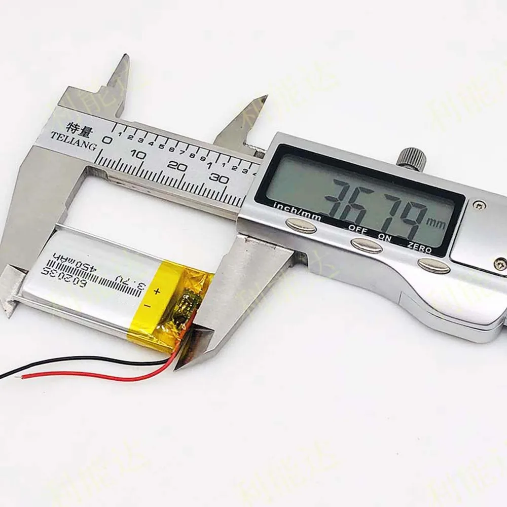 602035 450mAh 3.7V Rechargeable Lithium polymer Battery For MP3 MP4 MP5 GPS Toy DVD Bluetooth Headset Speaker Mouse LED Lamp