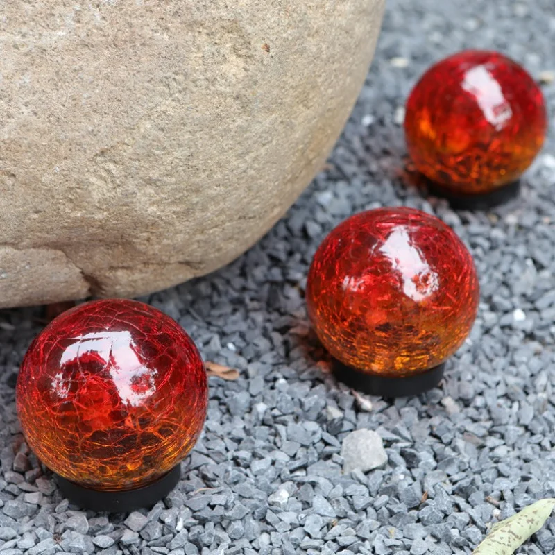 Solar Gradient Glass Ball Garden  Led Outdoor Lighting External Lights Motion Sensor Light Waterproof