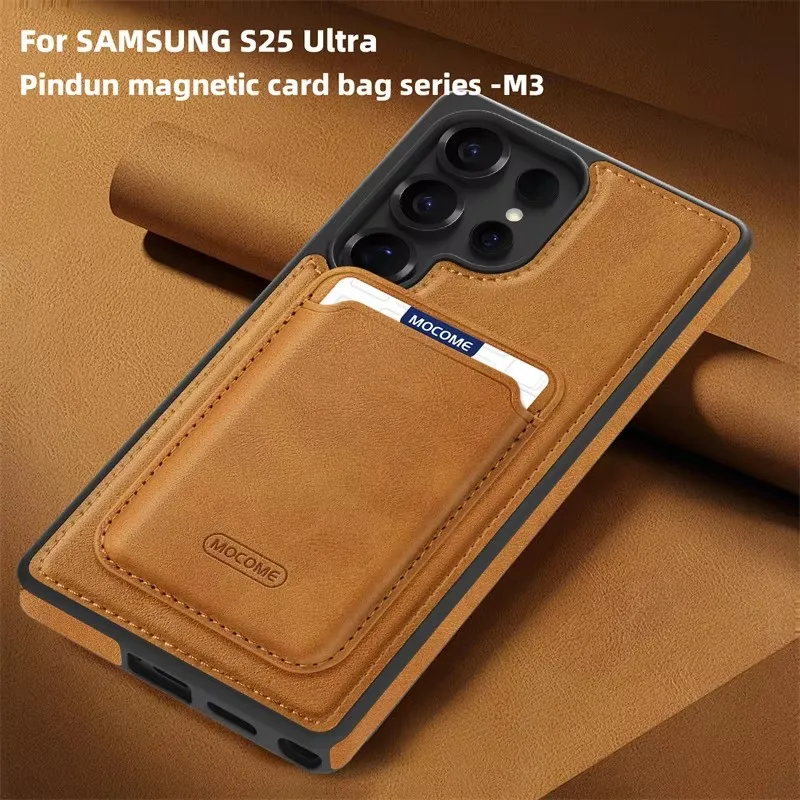 Leather Phone Case 2in1 Detachable Card Wallet For Samsung Galaxy S22 S23 S24 S25 Ultra Plus Magnetic Wireless Charging Cover