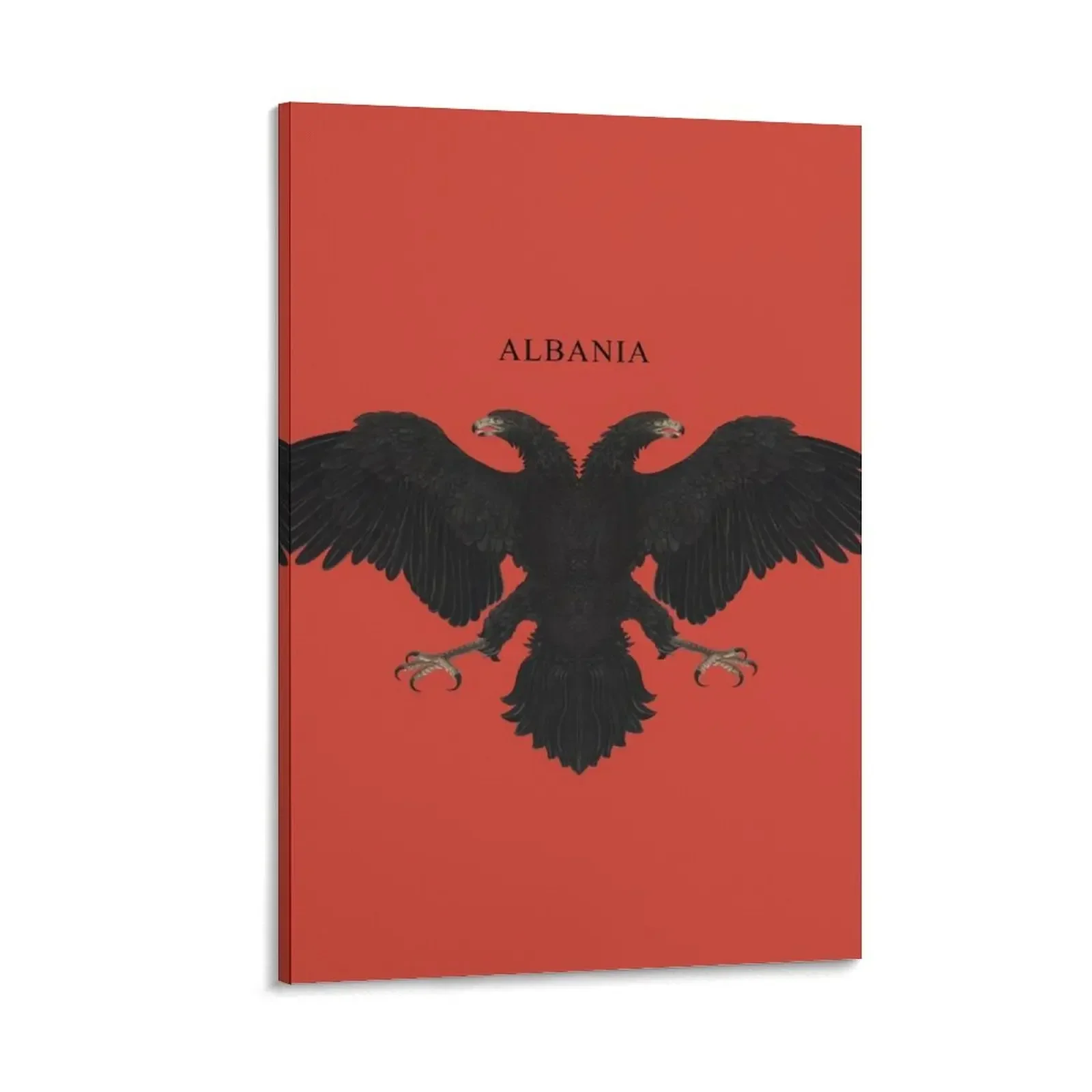 

Albanian Flag in Red with Albanian Title Canvas Painting decorations for the room Paintings for bedroom painting