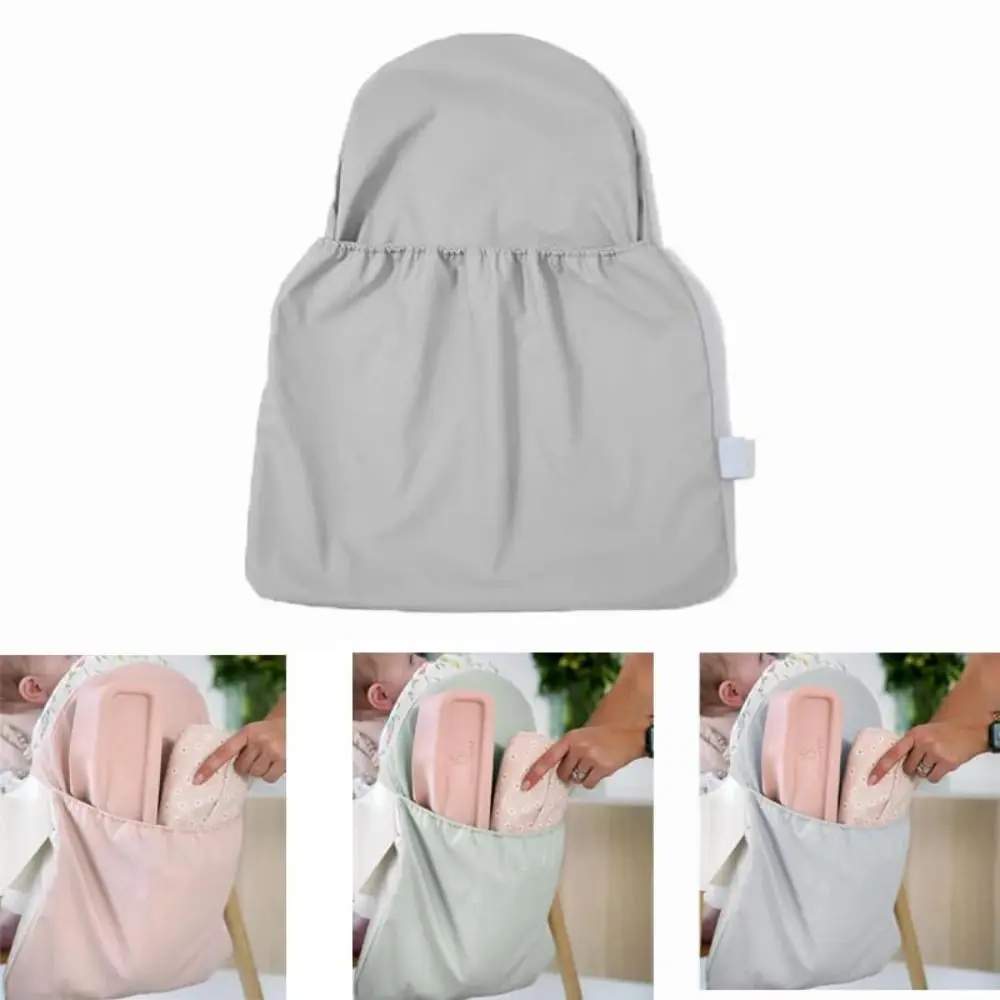 Portable Highchair Handy Pocket Pouch PU Baby Highchair Back Hanging Bag Dining Chair Back Storage Bag Organiser Bag