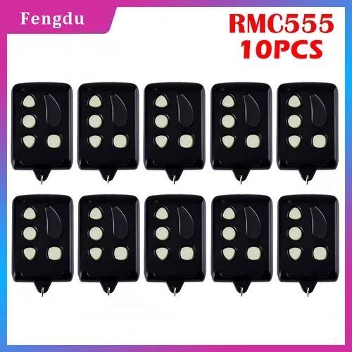10 Uds Remocon RMC-555 controlador de puerta de garaje compatible Remocon RMC-555 control remoto de código fijo control keyfod envío gratis