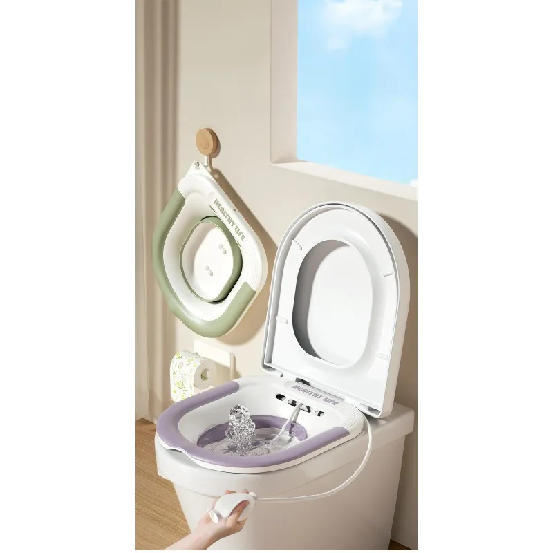 Folding Toilet Sitz Bath Pregnant Women Special Wash Basin Bath Tub Soaking For Pregnant Women Hemorrhoid Patient Care Basin